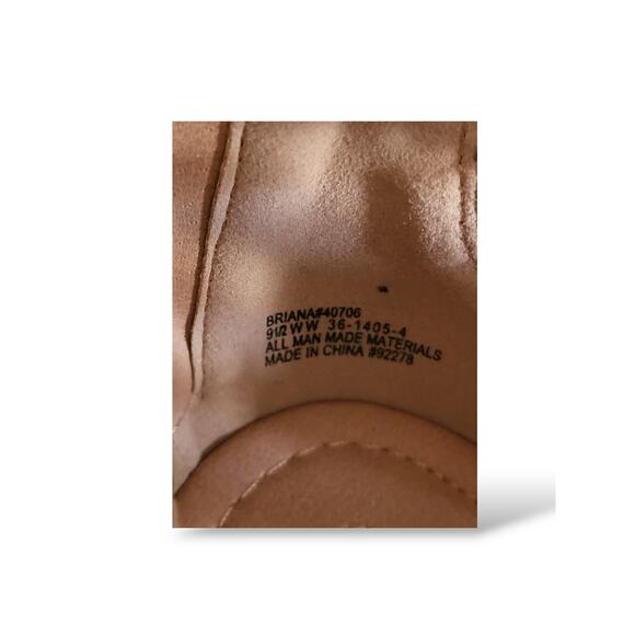 NIB Comfortview Gladiator Metallic Sandals Zip Closure 9.5WW - Picture 5 of 7